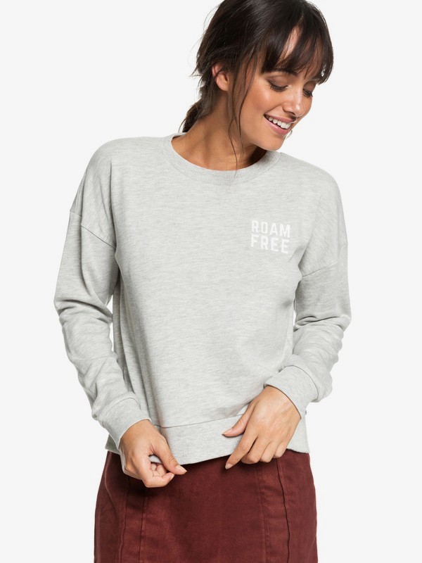 roxy, Scene Shifter Sweatshirt, HERITAGE HEATHER (sgrh) 0 Scene Shifter Sweatshirt Grey ERJFT03767 Roxy