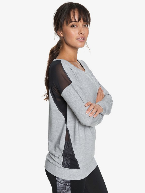 roxy, Under Moonlight - Sudadera para Mujer, HERITAGE HEATHER (sgrh) 0 Under Moonlight - Sudadera para Mujer Gris ERJFT03780 Roxy