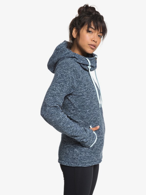 roxy, Electric Feeling - Kapuzenpulli mit Reißverschluss für Frauen, DRESS BLUES (btk0) 0 Electric Feeling - Kapuzenpulli mit Reißverschluss für Frauen Blau ERJFT03790 Roxy