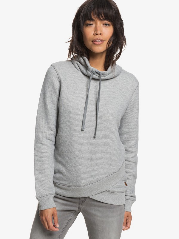 roxy, Seasons Change High Collar Sweatshirt, HERITAGE HEATHER (sgrh) 0 Seasons Change High Collar Sweatshirt Grey ERJFT03808 Roxy