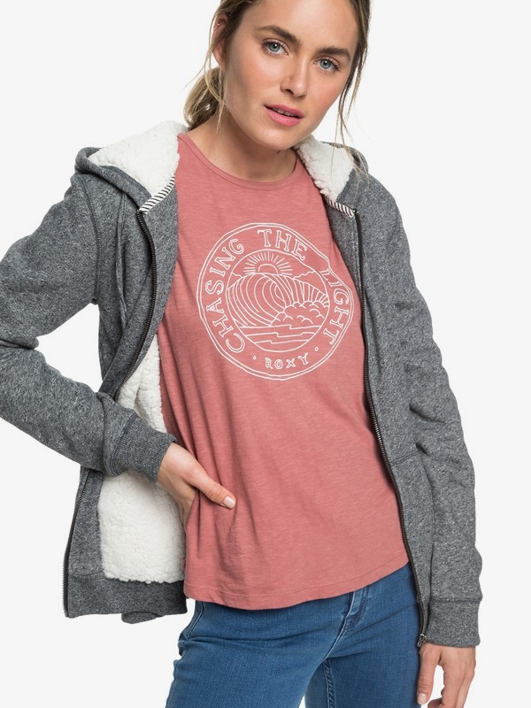 roxy, Trippin Sherpa - Sweat à capuche zippé pour Femme, TRUE BLACK (kvj0) 0 Trippin Sherpa - Sweat à capuche zippé pour Femme Noir ERJFT03821 Roxy