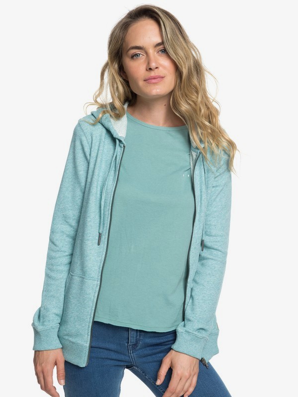roxy, Trippin Zip-Up Hoodie, TRELLIS (bkw0) 0 Trippin Zip-Up Hoodie Blue ERJFT03825 Roxy