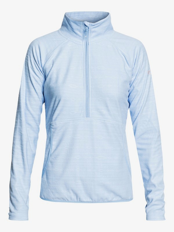 roxy, Cascade - Polar técnico con media cremallera para Mujer, POWDER BLUE_INDIE STRIPES EMBO (bgb3) 0 Cascade - Polar técnico con media cremallera para Mujer ERJFT03855 Roxy