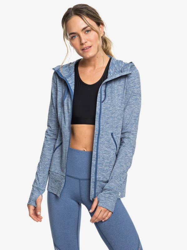 roxy, Every Little Things - Sweat à capuche zippé pour le sport pour Femme, TRUE NAVY (bpz0) 0 Every Little Things - Sweat à capuche zippé pour le sport pour Femme Bleu ERJFT03890 Roxy