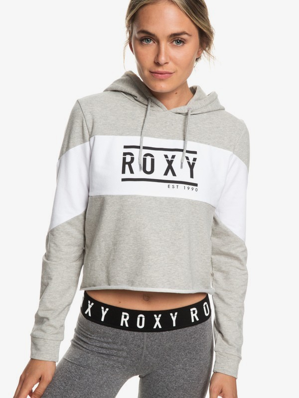 roxy, Endless Party - Sudadera Crop Para Yoga con Capucha para Mujer, HERITAGE HEATHER (sgrh) 0 Endless Party - Sudadera Crop Para Yoga con Capucha para Mujer Gris ERJFT03897 Roxy