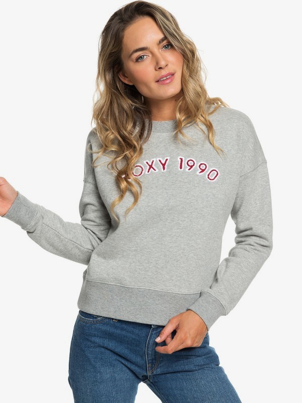 roxy, Maybe Someday - Sweat pour Femme, HERITAGE HEATHER (sgrh) 0 Maybe Someday - Sweat pour Femme Gris ERJFT03920 Roxy