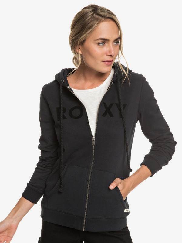roxy, Cosmic Nights - Kapuzenpulli mit Reißverschluss für Frauen, TRUE BLACK (kvj0) 0 Cosmic Nights - Kapuzenpulli mit Reißverschluss für Frauen Schwarz ERJFT03923 Roxy