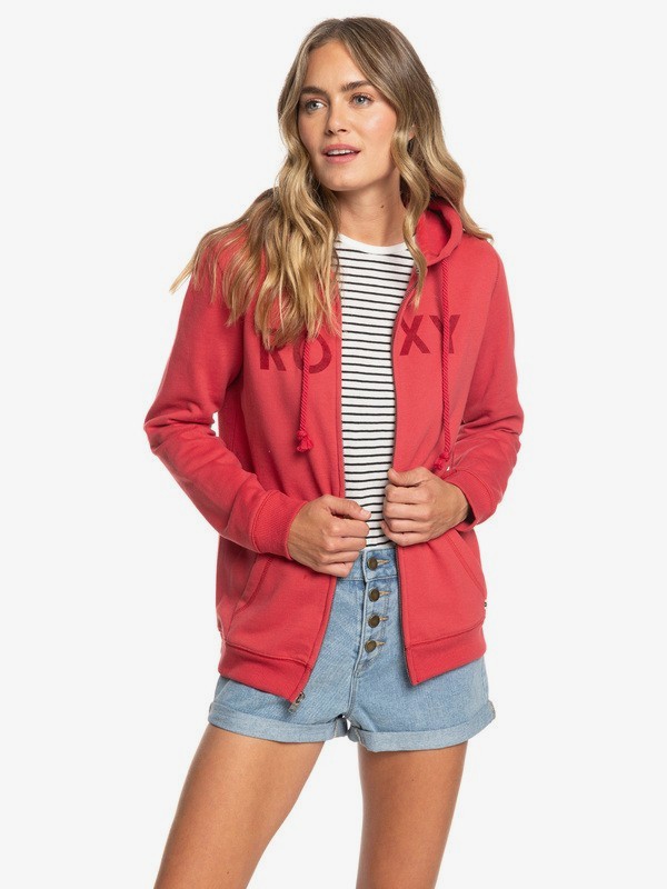 roxy, Cosmic Nights - Sweat à capuche zippé pour Femme, AMERICAN BEAUTY (rpy0) 0 Cosmic Nights - Sweat à capuche zippé pour Femme Rouge ERJFT03923 Roxy