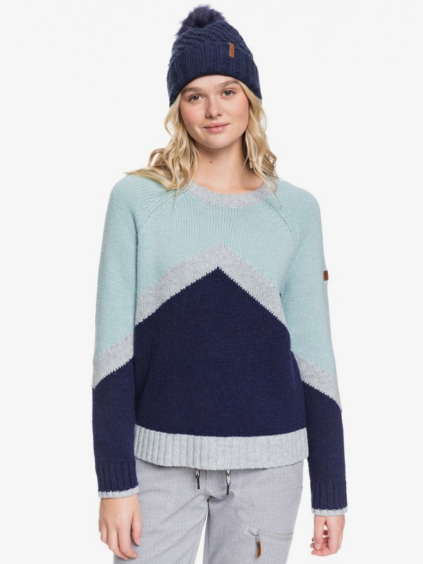 roxy, Cozy Sound Technical Sweater, MEDIEVAL BLUE (bte0) 0 Cozy Sound Technical Sweater Blue ERJFT03965 Roxy