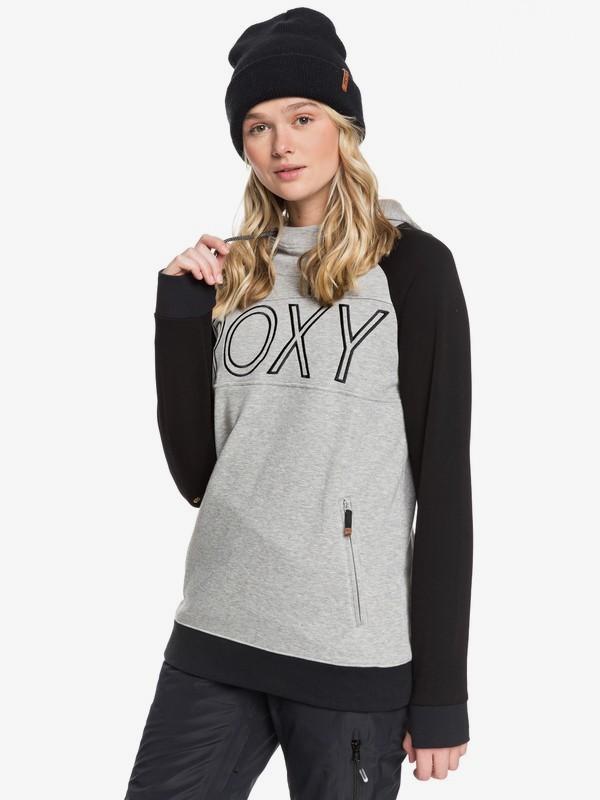 roxy, Liberty Technical Hoodie, HEATHER GREY (sjeh) 0 Liberty Technical Hoodie Grey ERJFT03970 Roxy