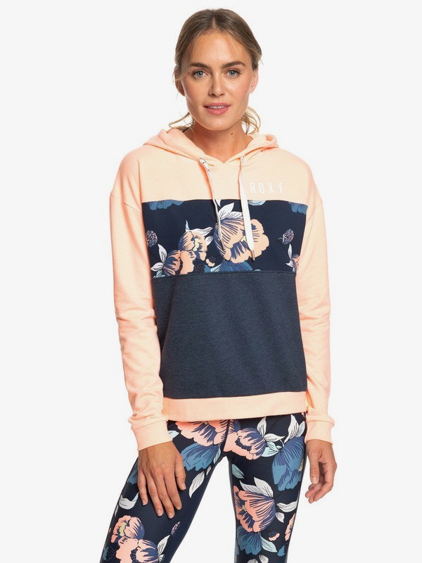 roxy, Inside Cocoon - Sweat à capuche pour le yoga pour Femme, DRESS BLUES (btk0) 0 Inside Cocoon - Sweat à capuche pour le yoga pour Femme Bleu ERJFT03975 Roxy