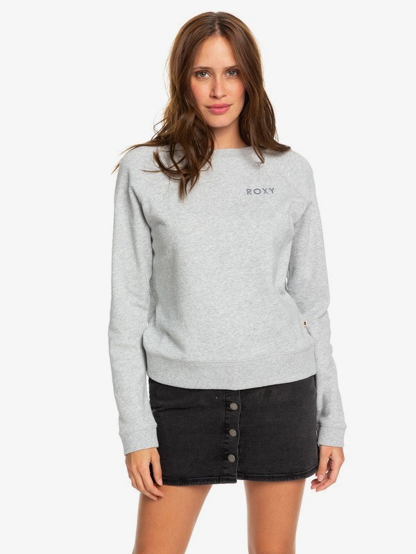 roxy, Stay Together Sweatshirt, HERITAGE HEATHER (sgrh) 0 Stay Together Sweatshirt Grey ERJFT04066 Roxy