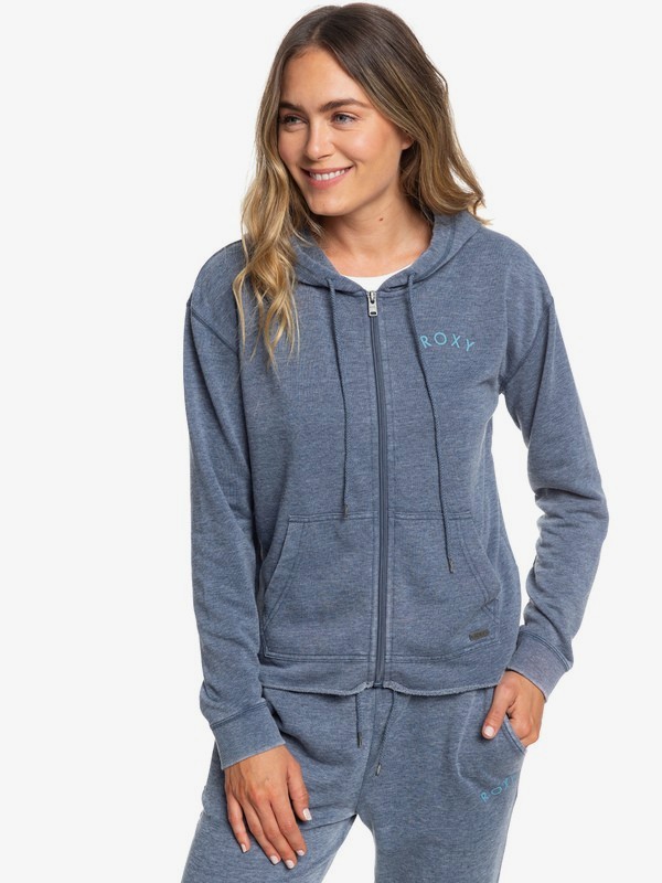 roxy, Moon Rising B Zip-Up Hoodie, MOOD INDIGO (bsp0) 0 Moon Rising B Zip-Up Hoodie Blue ERJFT04080 Roxy