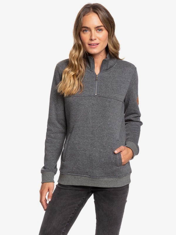 roxy, Supertubes High Neck Half-Zip Fleece, TURBULENCE (kym0) 0 Supertubes High Neck Half-Zip Fleece Black ERJFT04108 Roxy