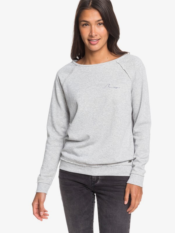 roxy, Pacific Highway C Sweatshirt, HERITAGE HEATHER (sgrh) 0 Pacific Highway C Sweatshirt Grey ERJFT04120 Roxy