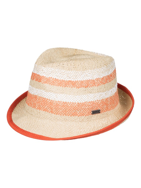 Big Swell Stripe - Straw Fedora ERJHA03108 0 Big Swell Stripe Straw Fedora ERJHA03108 Roxy