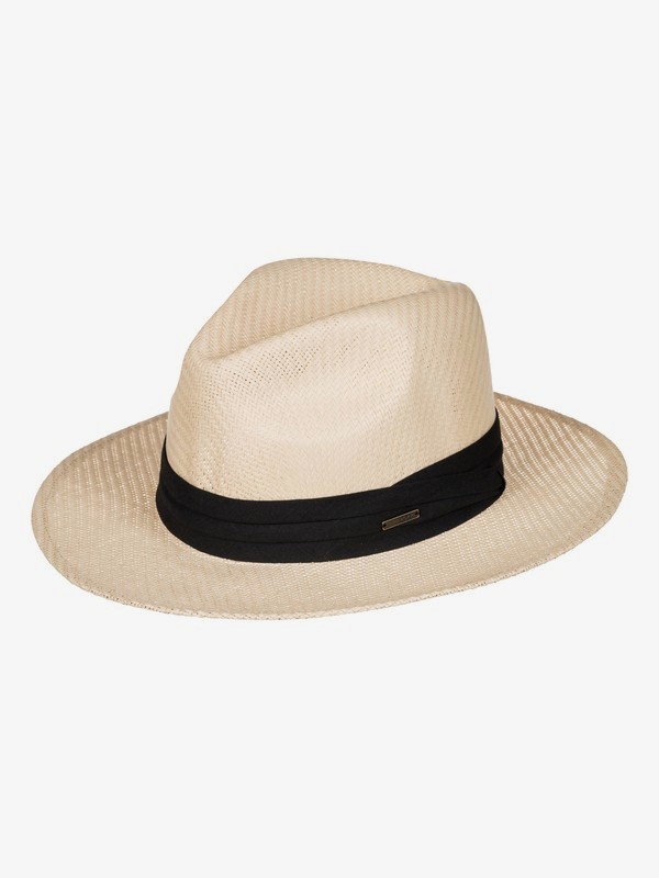 roxy, Here We Go Straw Panama Hat, CREAM (wcd0) 0 Here We Go Straw Panama Hat ERJHA03157 Roxy