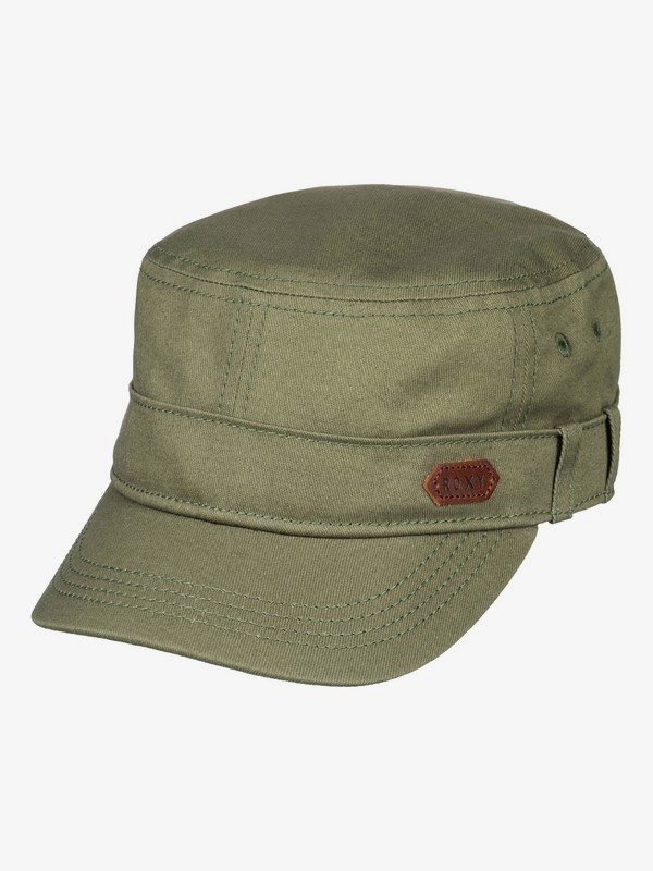 roxy, Castro Military Hat, BURNT OLIVE (gpz0) 0 Castro Military Hat Green ERJHA03229 Roxy