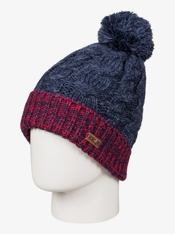 roxy, Anae - Gorro Con Dobladillo para Mujer, PEACOAT (btn0) 0 Anae - Gorro Con Dobladillo para Mujer Azul ERJHA03273 Roxy