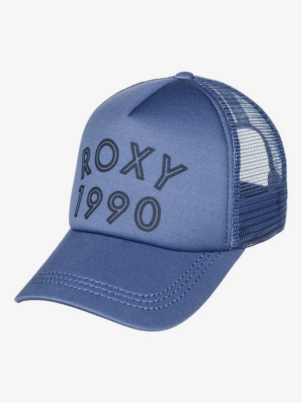 roxy, Truckin Trucker Hat, CHINA BLUE (bnd0) 0 Truckin Trucker Hat Blue ERJHA03315 Roxy