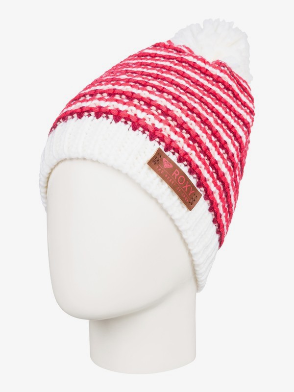roxy, Anamudi Pom-Pom Beanie, BRIGHT WHITE (wbb0) 0 Anamudi Pom-Pom Beanie White ERJHA03409 Roxy