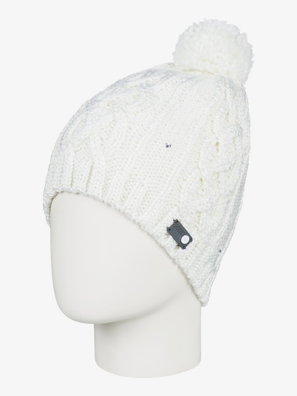 roxy, Shooting Star - Bommelmütze für Frauen, BRIGHT WHITE (wbb0) 0 Shooting Star - Bommelmütze für Frauen Weiss ERJHA03415 Roxy