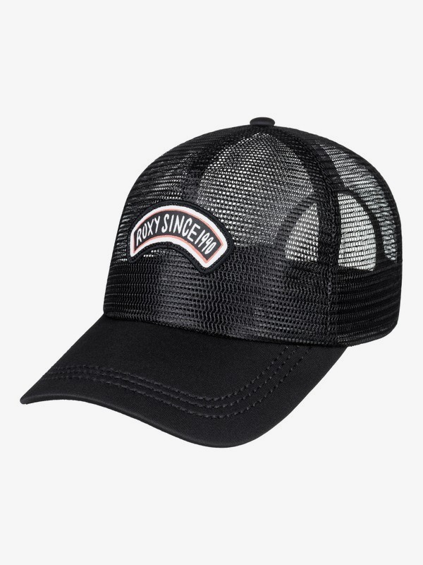 roxy, Your Baby Patch Trucker Hat, TRUE BLACK (kvj0) 0 Your Baby Patch Trucker Hat Black ERJHA03474 Roxy