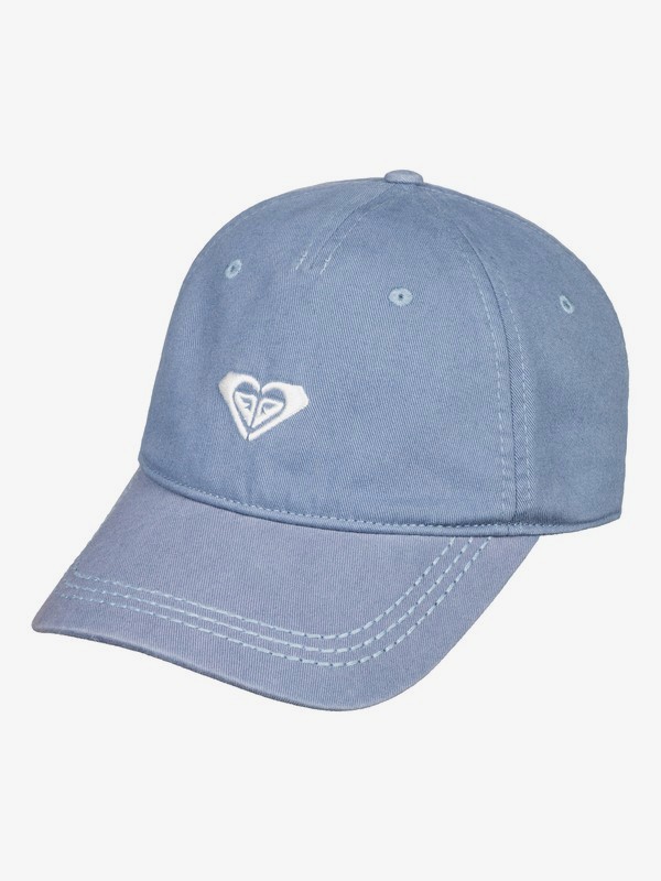 roxy, Dear Believer Baseball Hat, ASHLEY BLUE (bhl0) 0 Dear Believer Baseball Hat Blue ERJHA03477 Roxy