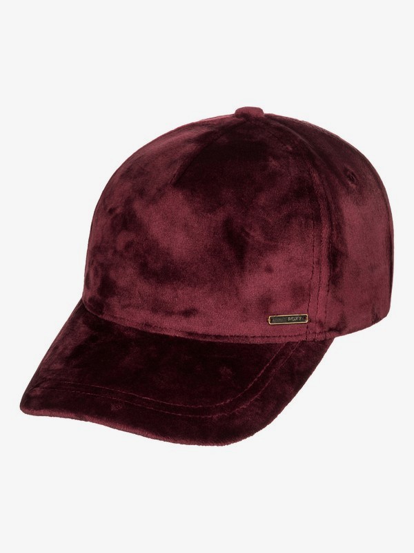 roxy, Southset Velvet Baseball Hat, TAWNY PORT (rsp0) 0 Southset Velvet Baseball Hat Red ERJHA03480 Roxy