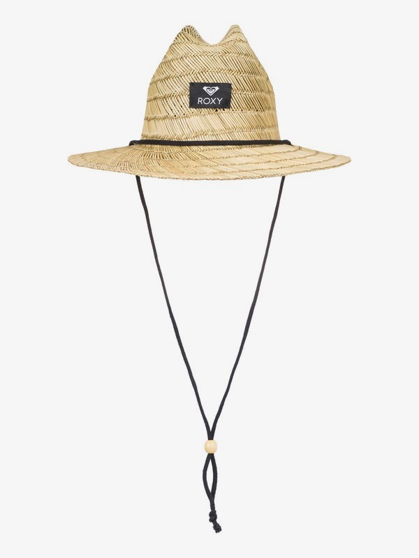 roxy, Pretty Smiles Straw Lifeguard Hat, DRESS BLUES (btk0) 0 Pretty Smiles Straw Lifeguard Hat Blue ERJHA03525 Roxy