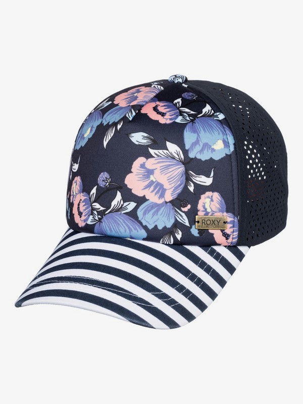 roxy, Waves Machine - Casquette trucker pour Femme, DRESS BLUES FULL FLOWERS FIT (xbbm) 0 Waves Machine - Casquette trucker pour Femme Bleu ERJHA03534 Roxy