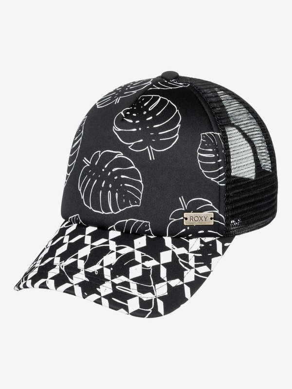 roxy, Waves Machine Trucker Hat, ANT SUPER GEO PALMS SMALL (xkww) 0 Waves Machine Trucker Hat Multicolor ERJHA03534 Roxy