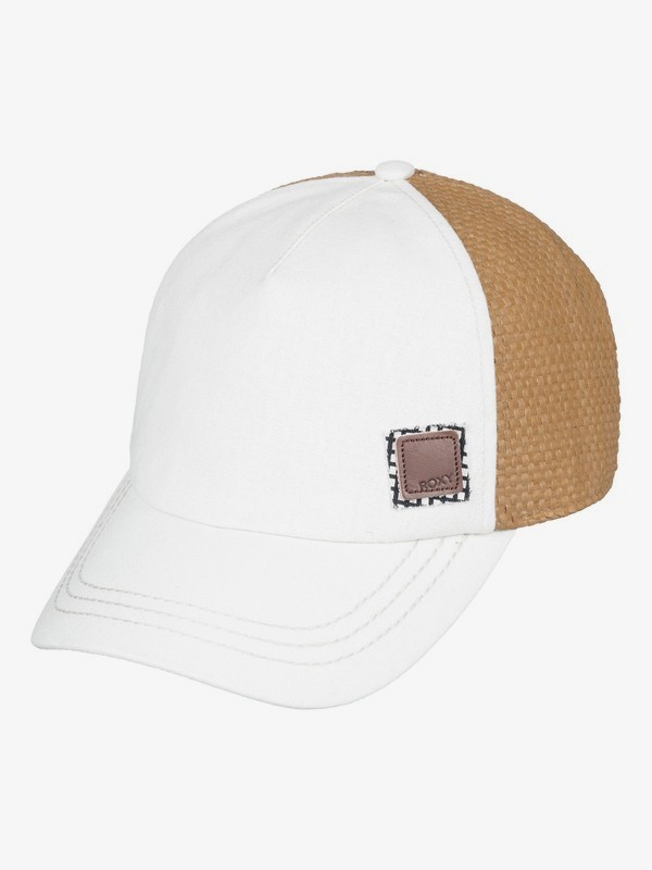 roxy, Incognito Trucker Hat, MARSHMALLOW VICHY (wbt1) 0 Incognito Trucker Hat White ERJHA03543 Roxy