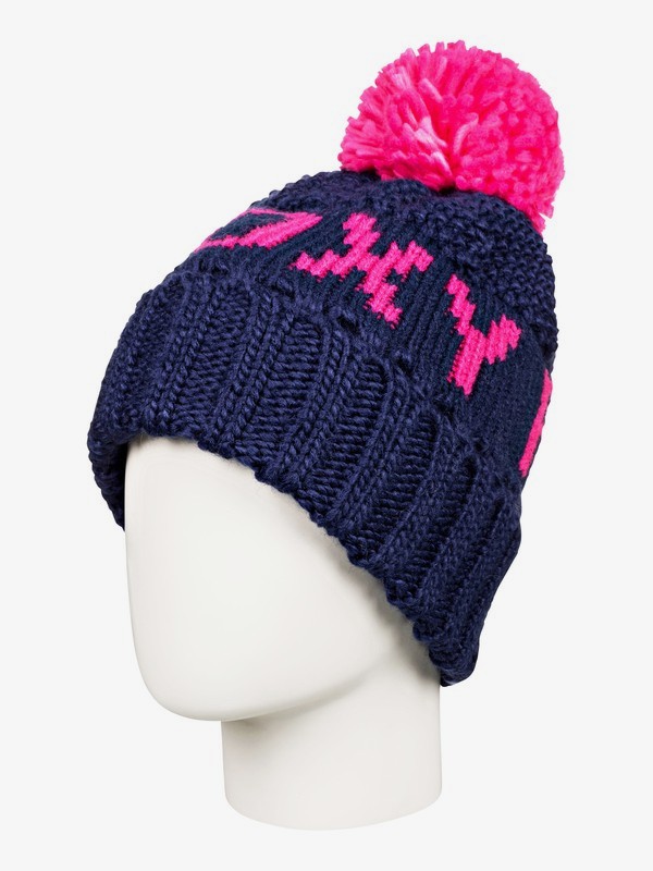 roxy, Tonic Pom-Pom Beanie, MEDIEVAL BLUE (bte0) 0 Tonic Pom-Pom Beanie Blue ERJHA03557 Roxy