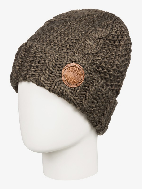 roxy, Tram Cuff Beanie, IVY GREEN (crb0) 0 Tram Cuff Beanie Brown ERJHA03561 Roxy