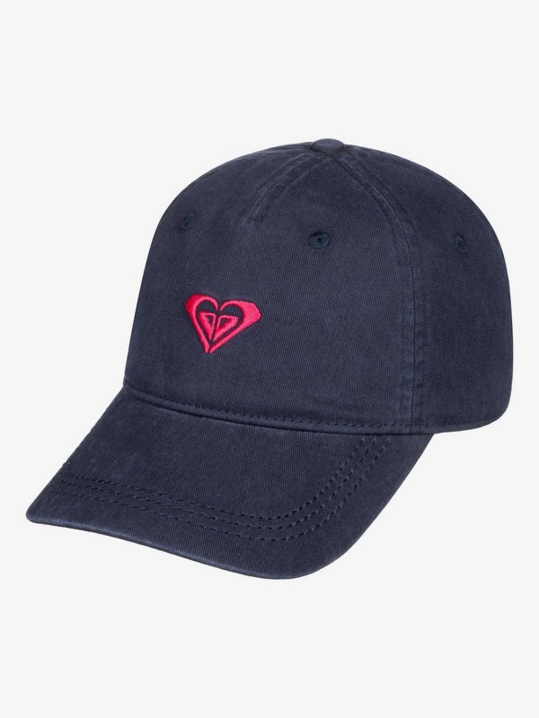 roxy, Dear Believer Logo Baseball Hat, DRESS BLUES (btk0) 0 Dear Believer Logo Baseball Hat Blue ERJHA03576 Roxy