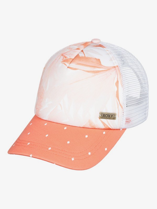 roxy, Water Come Down Trucker Hat, BRIGHT WHITE JUNGLE BOOGIE (wbb9) 0 Water Come Down Trucker Hat White ERJHA03585 Roxy