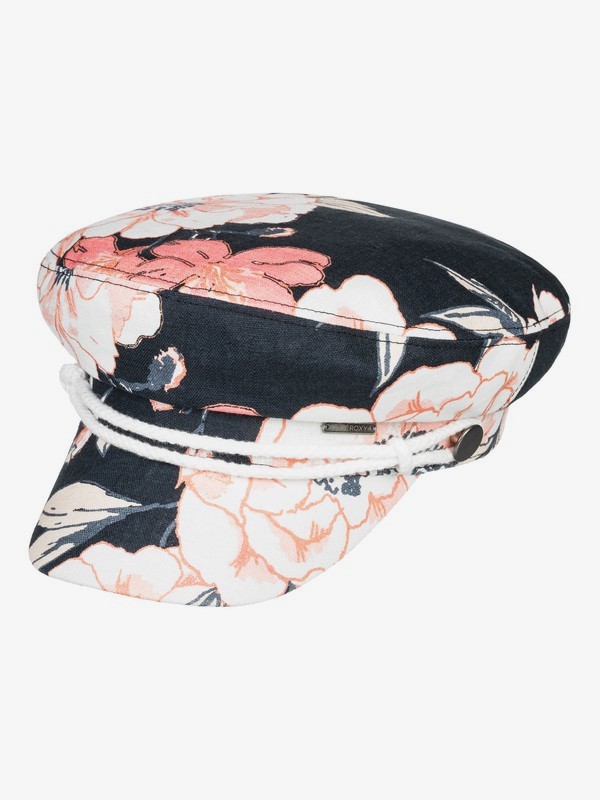 roxy, Years After 2 Military Hat, ANTHRACITE S NEW FLOWERS (kvj7) 0 Years After 2 Military Hat Black ERJHA03587 Roxy