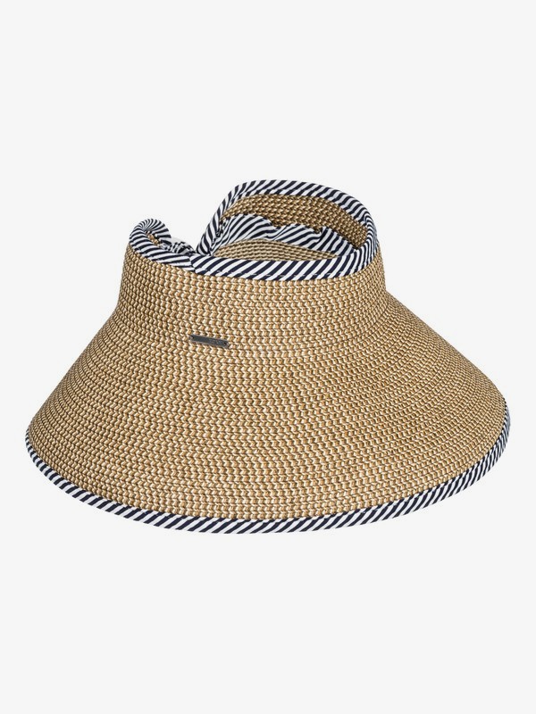 roxy, Kiss The Ocean Capeline Straw Visor, NATURAL (yef0) 0 Kiss The Ocean Capeline Straw Visor Yellow ERJHA03594 Roxy
