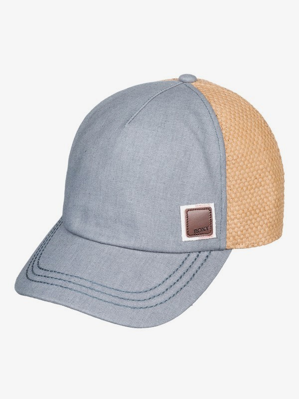 roxy, Incognito Straw Trucker Hat, BRIGHT WHITE S RETRO VERTICAL (wbb4) 0 Incognito Straw Trucker Hat White ERJHA03614 Roxy