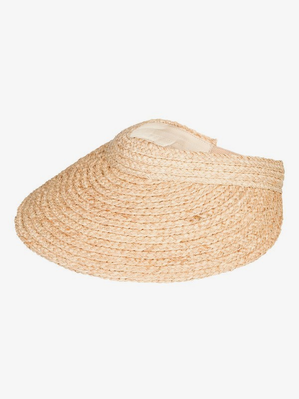 roxy, Always Blooming Straw Visor, NATURAL (yef0) 0 Always Blooming Straw Visor Yellow ERJHA03627 Roxy