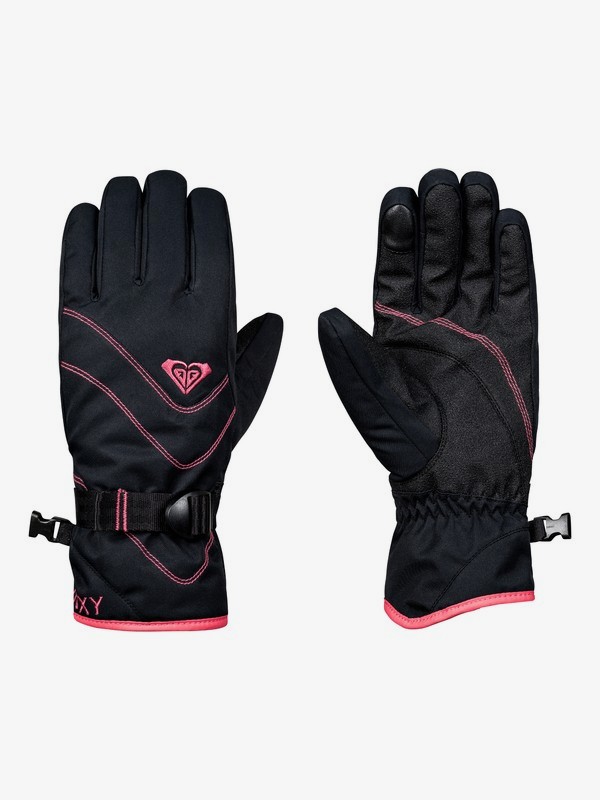 roxy, ROXY Jetty Snowboard/Ski Gloves, TRUE BLACK (kvj0) 0 ROXY Jetty Snowboard/Ski Gloves Black ERJHN03098 Roxy