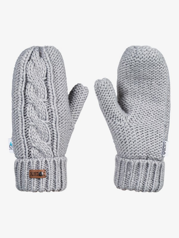 roxy, Winter Mittens, WARM HEATHER GREY (sjeh) 0 Winter Mittens Grey ERJHN03112 Roxy