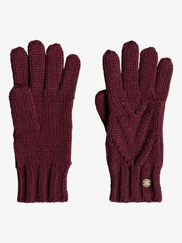 roxy, Lovers Soul Knitted Gloves, OXBLOOD RED (rre0) 0 Lovers Soul Knitted Gloves Red ERJHN03122 Roxy