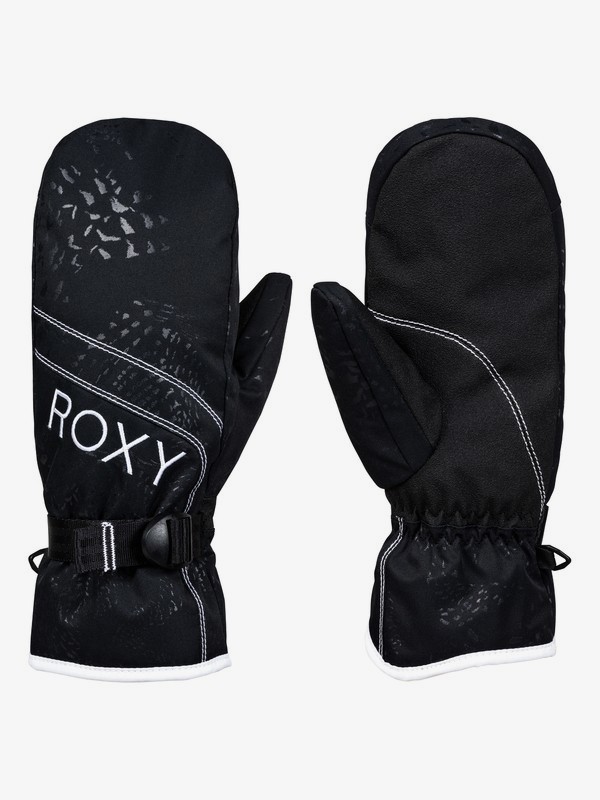 roxy, ROXY Jetty Snowboard/Ski Mittens, TRUE BLACK (kvj0) 0 ROXY Jetty Snowboard/Ski Mittens Black ERJHN03136 Roxy