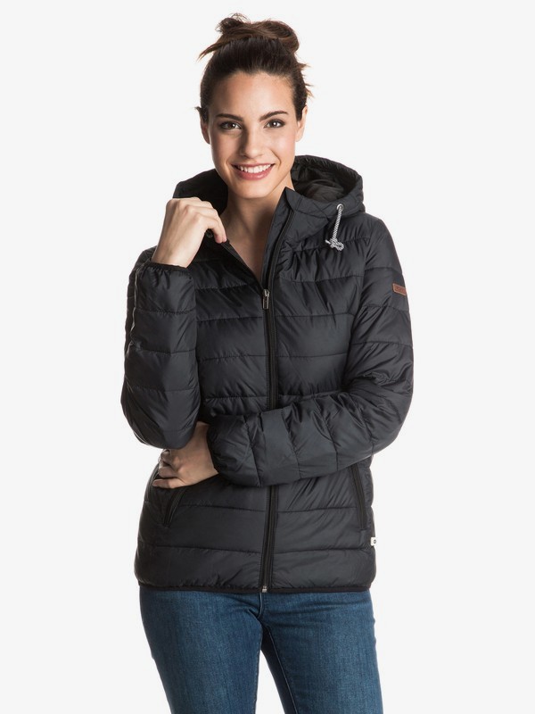 roxy, Forever Freely - Veste chaude à capuche pour Femme, TRUE BLACK (kvj0) 0 Forever Freely - Veste chaude à capuche pour Femme Noir ERJJK03158 Roxy