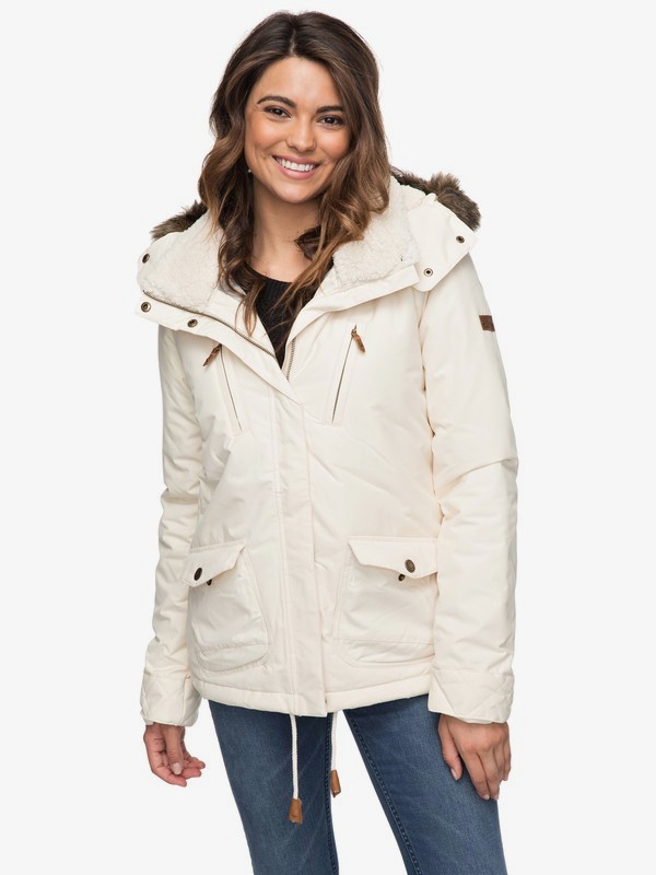 roxy, Куртка Darcy 5K, ANGORA (tee0) 0 Куртка Darcy 5K Бежевый ERJJK03188 Roxy