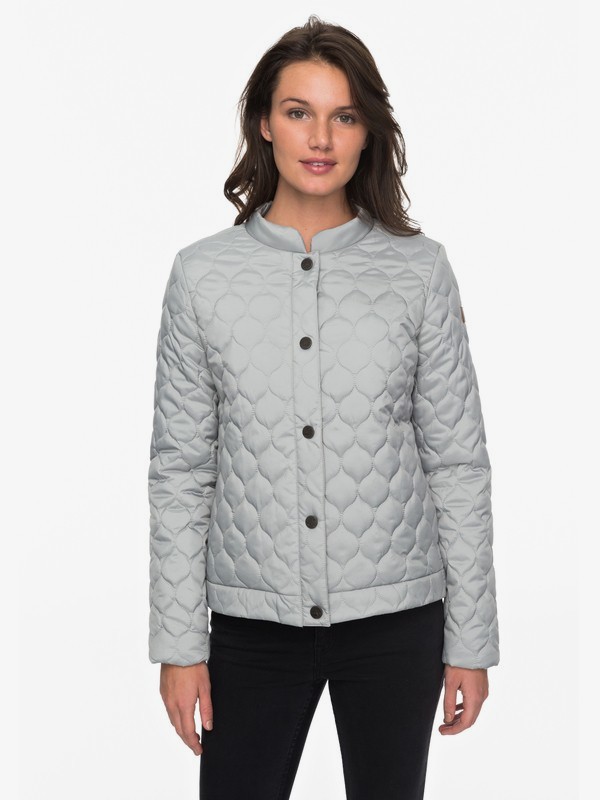 roxy, Funky Spirit - Quilted Puffer Jacket for Women, WROUGHT IRON (sjr0) 0 Funky Spirit - Quilted Puffer Jacket for Women Grey ERJJK03224 Roxy