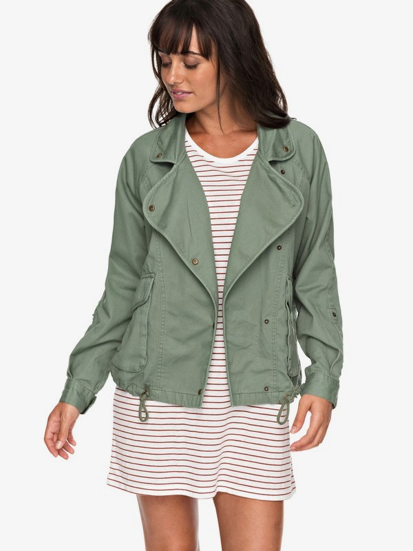 roxy, Perfect Spot - Military Jacket for Women, OLIVE (glw0) 0 Perfect Spot - Military Jacket for Women Green ERJJK03225 Roxy