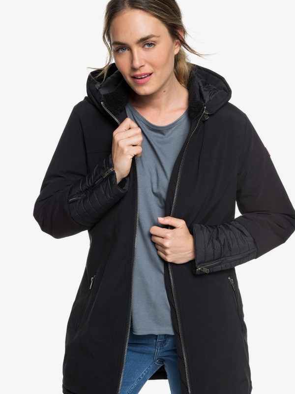 roxy, Snow Escape - Padded Parka for Women, TRUE BLACK (kvj0) 0 Snow Escape - Padded Parka for Women Black ERJJK03233 Roxy